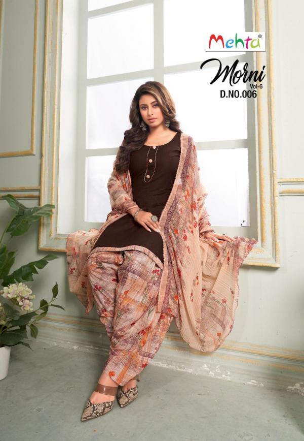 Mehta Morni Vol 6 Designer Cotton Dress Materials